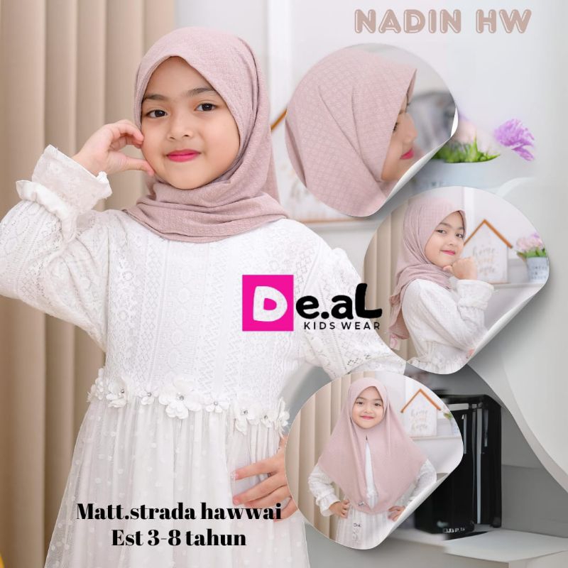 Jilbab anak Labubu/hijab anak karakter/jilbab anak SD/jilbab anak model terbaru/aqilla scarves/helvi