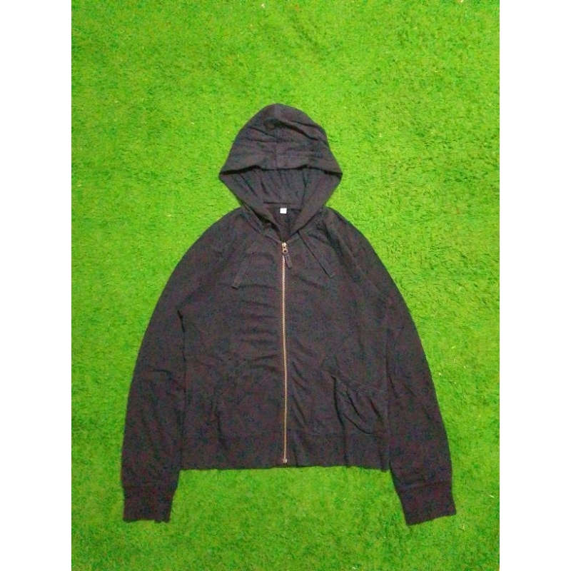 Hoodie Zipper Uniqlo Women's | Hoodie Uniqlo Black