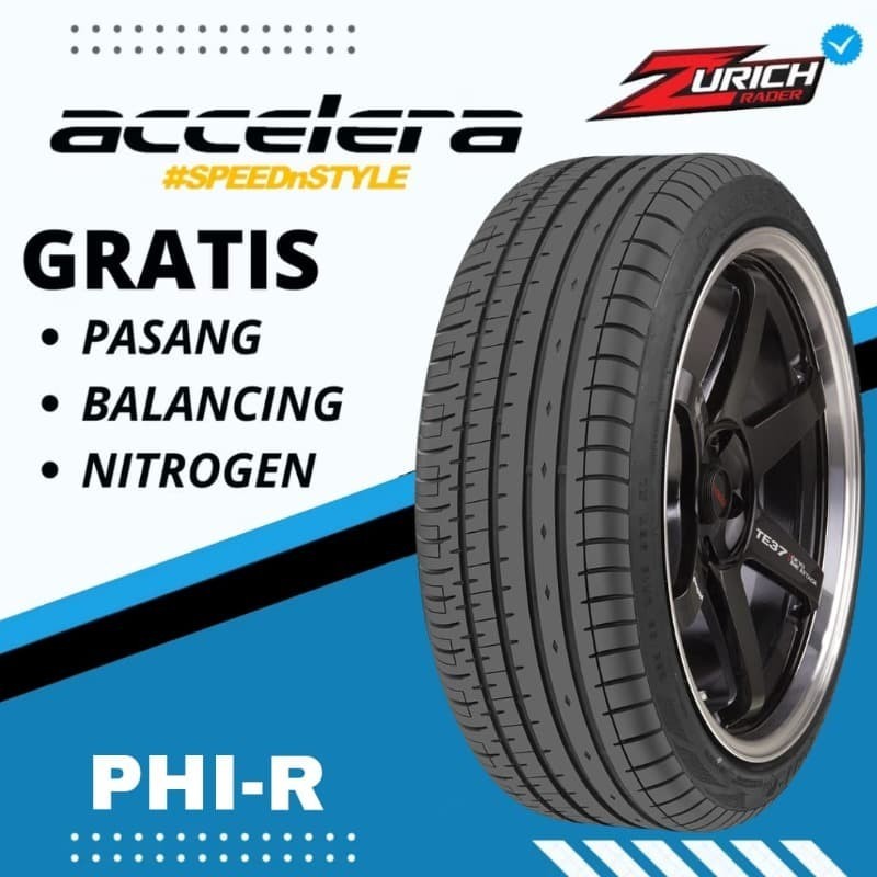 Ban Mobil 225 50 R16 Merek Accelera Phi-R Ukuran 225/50 R16 Tubles