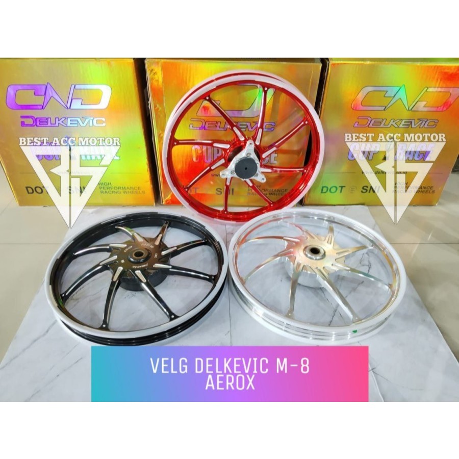 VELG RING 17 M8 DELKEVIC AEROX 155 OLD / NEW / NEW NMAX 155 / NEO / TURBO / VARIO 125 150 / MIO SPOR