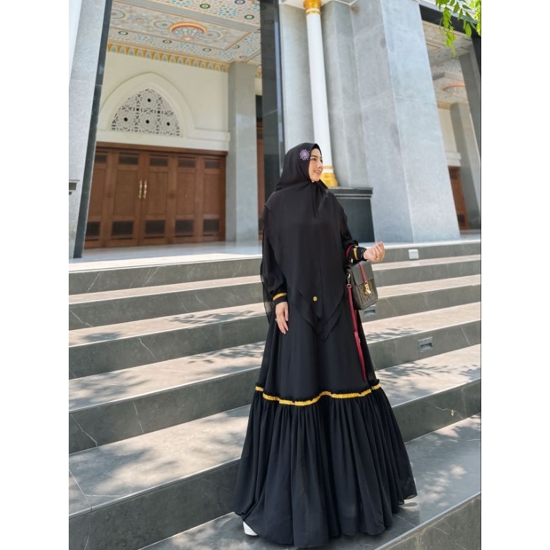 MEIRA SYARI ORI BY FAZZA BOUTIQUE GAMIS SYARI BRANDED DAN ELEGANT BEST SELLER