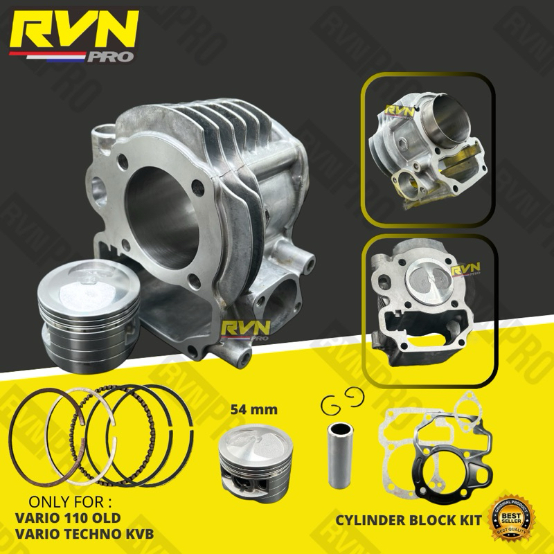 BLOK BELOK BLOCK SEHER BORING PAKET BORE UP VARIO 110 KARBU LAMA TECHNO KVB 54MM 54 MM RVN THAILAND