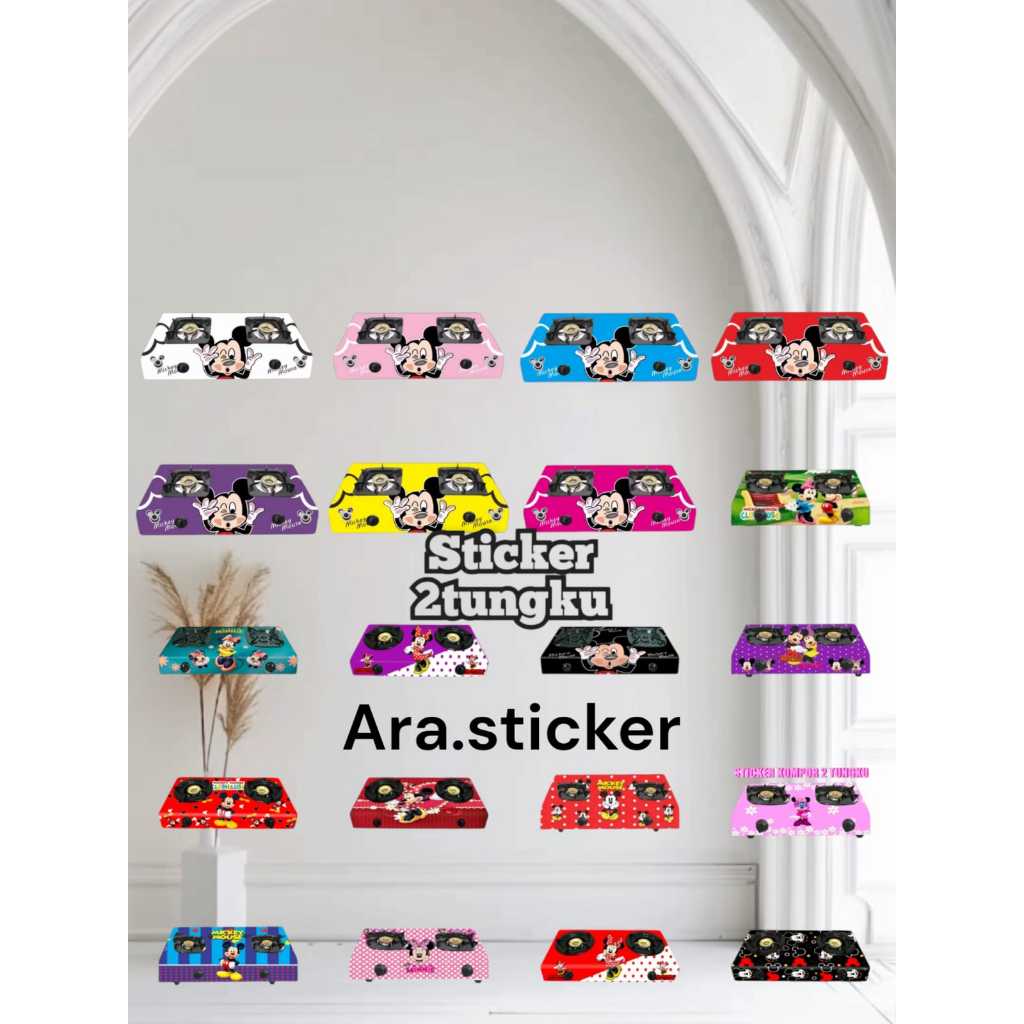 Stiker Kompor 2tungku Motif Karakter