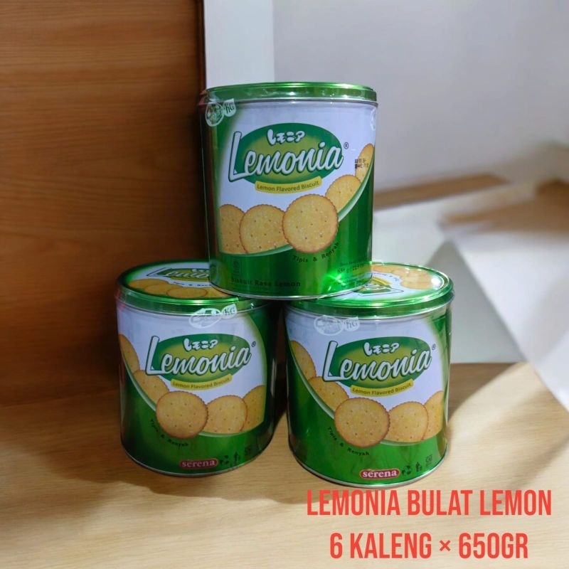 

Aneka Snack Cemilan Biskuit Serena Lemonia Bulat Kaleng Murah 650gr