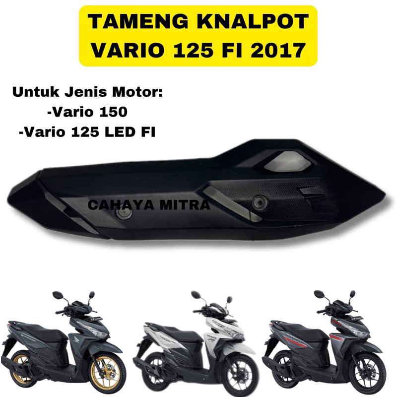 TAMENG KNALPOT VARIO 125 FI 2017 - Cover Tutup Tameng Pelindung Knalpot Vario 150 & Vario 125 LED FI
