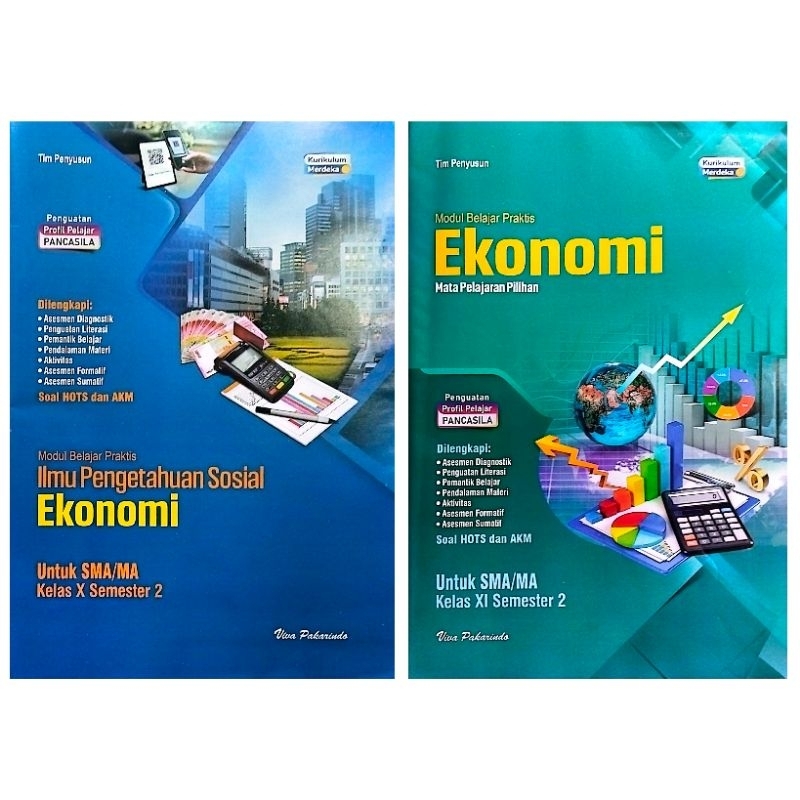 BUKU LKS VIVA PAKARINDO SMA MA EKONOMI KELAS 10 11 SEMESTER 2 KURIKULUM MERDEKA TA.24-25 | PUSATILMU