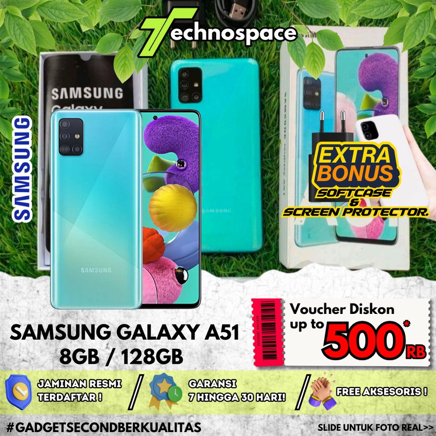 Samsung Galaxy A51 Second SEIN Fullset Original Resmi - Unit Only