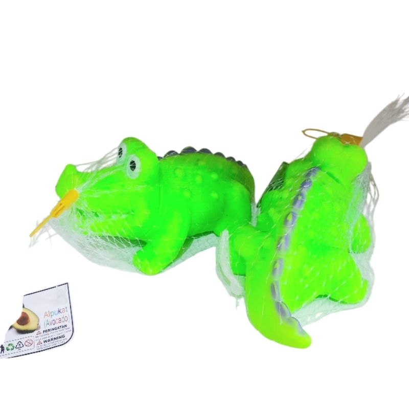 Mainan bayi buaya cicit / mainan buaya karet bunyi