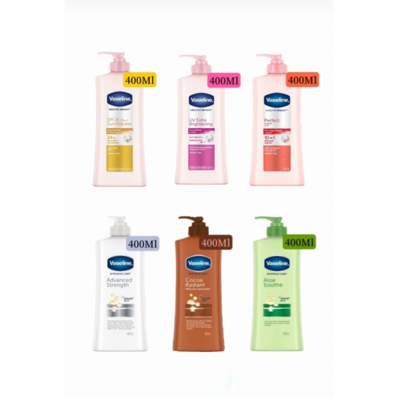 Vaseline Handbody lotion UV Brightening|Aloe Soothe|SPF24|Advance