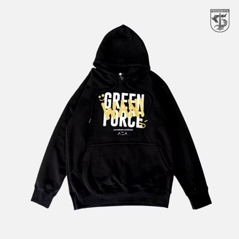Jaket Hoodie Persebaya Green Force Wani