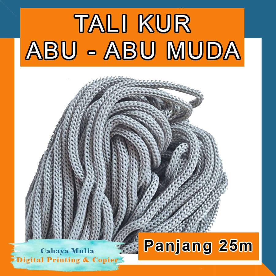 

TALI KUR PANJNG 25 M WARNA WARNI - ABU ABU MUDA