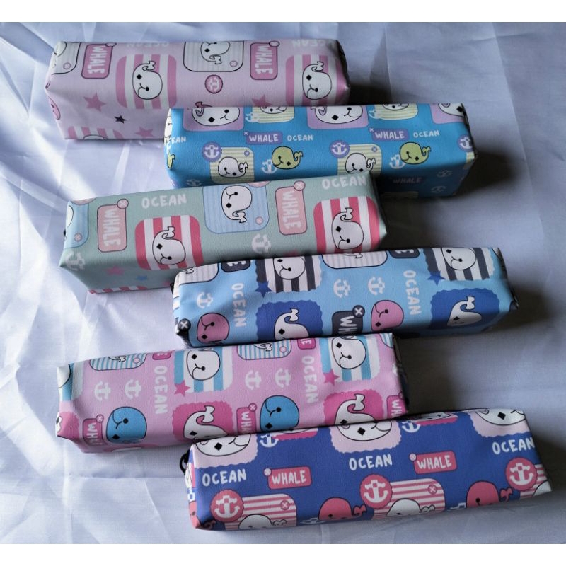 

Kotak pensil lucu karakter whale ocean