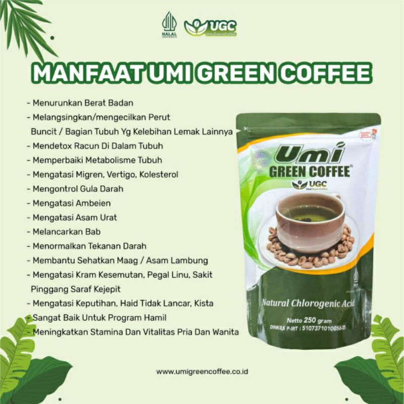 [ORI] Umi Green Coffee | Kopi Kesehatan | Kopi Diet