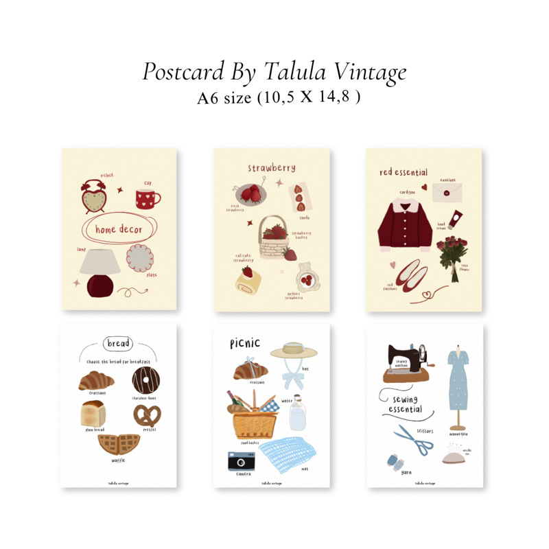 

[TALULAVINTAGE] Postcard Aesthetic / Decor Wall