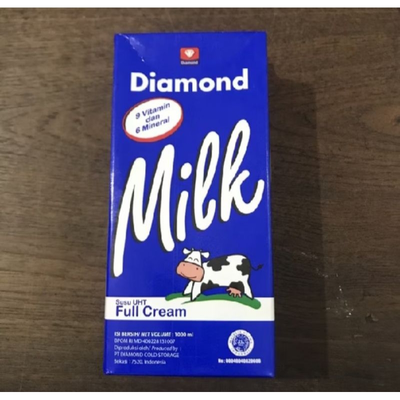 

Milk/Susu UHT Milk Full Cream Diamond 1Ltr