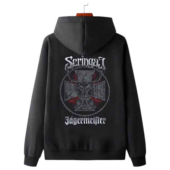 Sweater Hoodie Seringai X Jagermeister Hoodie Casual Unisex Bahan Katun | PULLOVER & ZIPPER | READY 