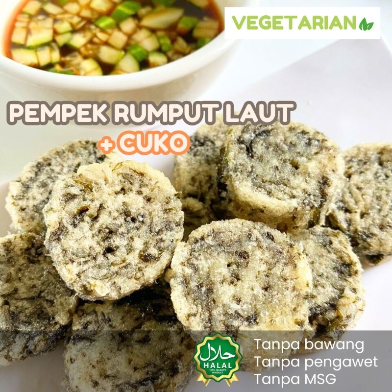 

HAPPY VEGE [ VEGGIE CORNER ] Pempek Rumput Laut + Cuko Vegetarian Frozen Food