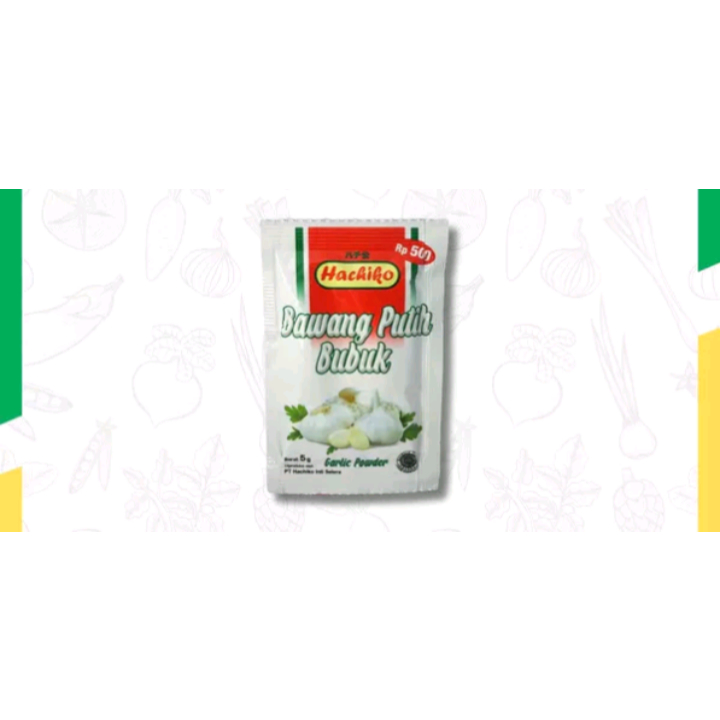 

hachiko bawang putih bubuk renceng 12 pcs x 5gr