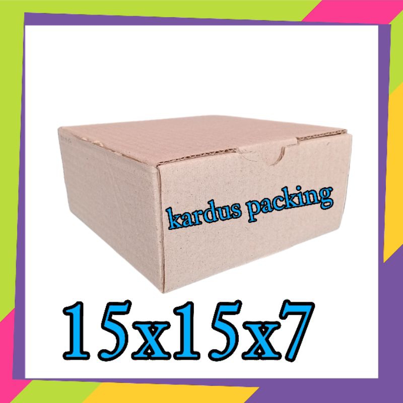 

kardus packing diecut 15x15x7 kardus kecil kardus besar