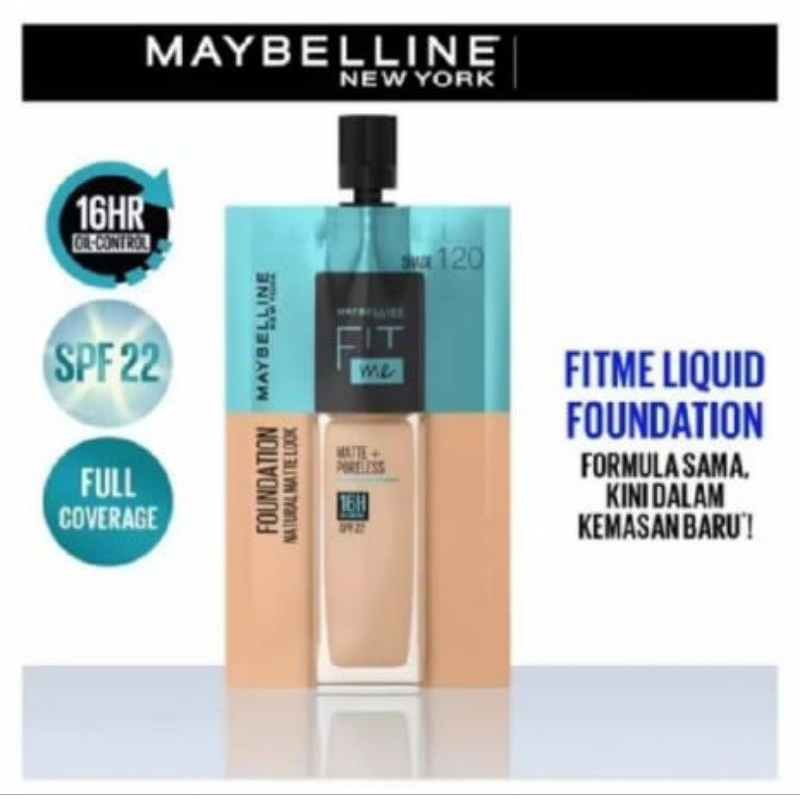 Maybelline Fit Me Matte Poreless Liquid Foundation Sachet 5 ml