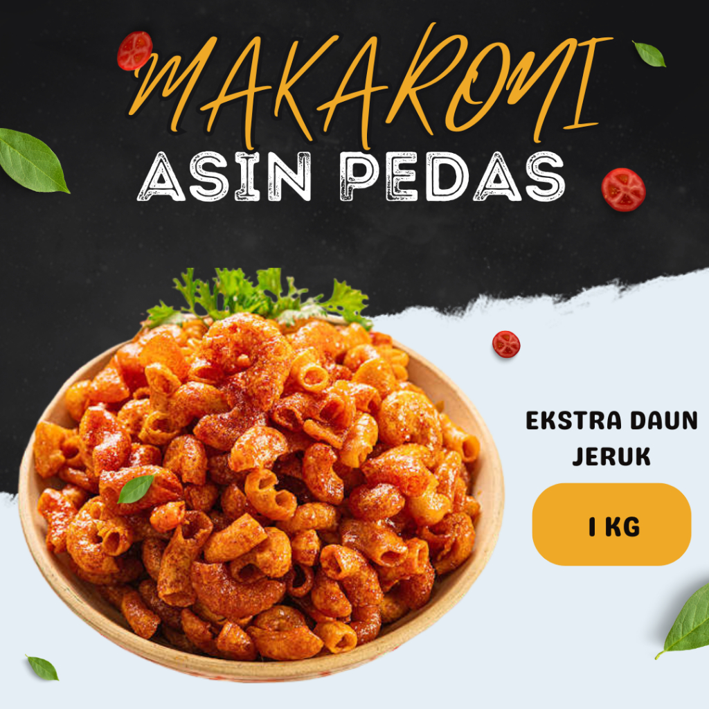 

MAKARONI ASIN PEDAS DAUN JERUK 1 KG