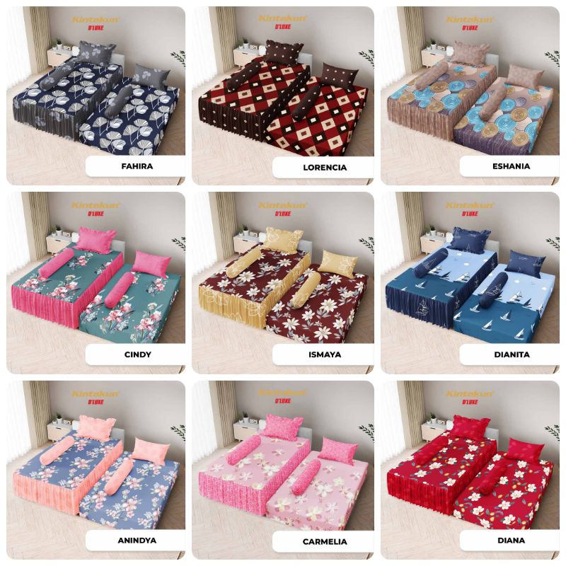 SPREI KINTAKUN 2IN1 UKURAN 120x200 NO 3,SPREI SUSUN NO 3 ,SPREI KINTAKUN MOTIF TERLARIS SPREI BAGUS