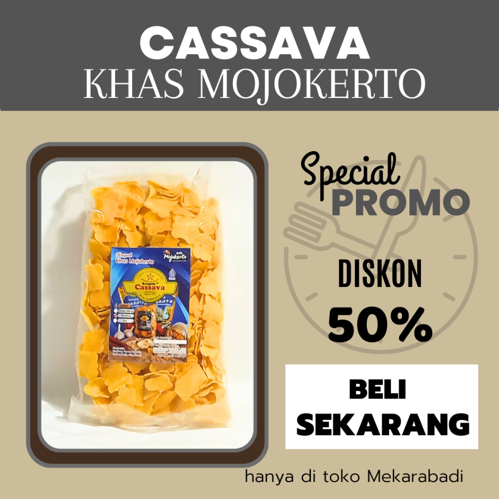 

[Promo] Krupuk Cassava Khas Mojokerto 250 Gram