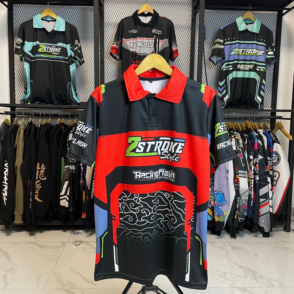 baju 2stroke jersy 2stroke baju motor