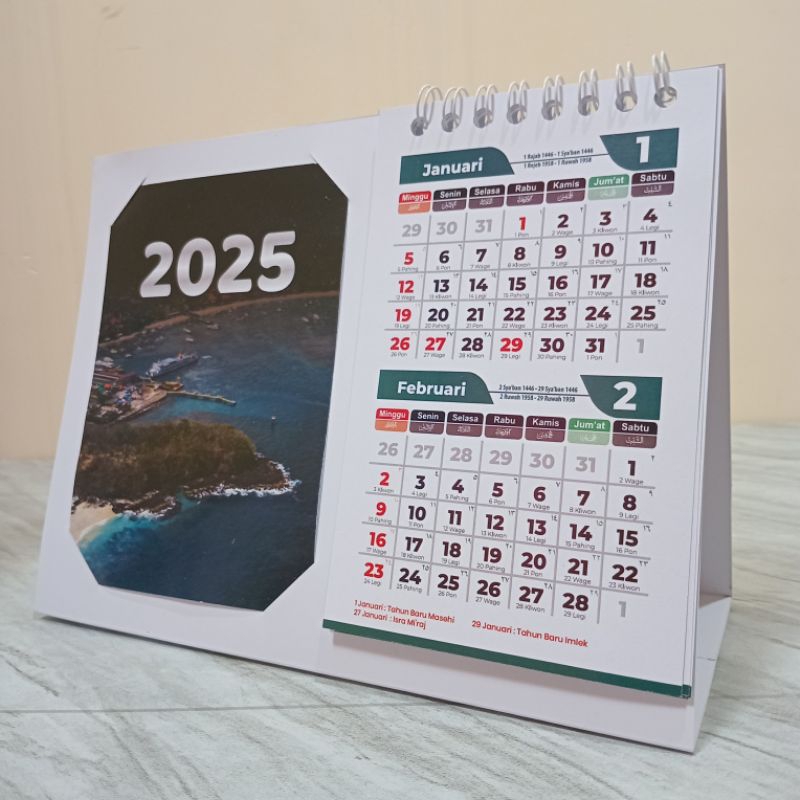 

Murah!! Kalender Meja 2025 - Kalender Duduk