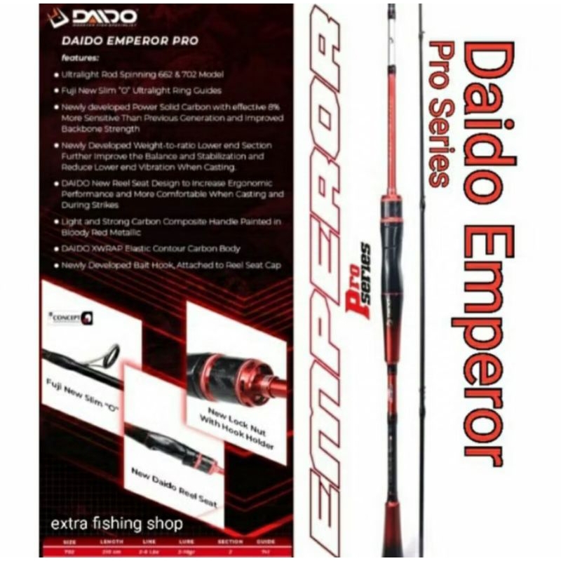 Joran Emperror Pro Series Baitcasting ( BC) 702 Cincin Fuji