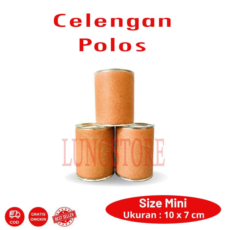 CELENGAN MINI POLOS TINGGI 10 CM DIAMETER 8 CM TERMURAH SEINDONESIA KOMPOSIT TABUNGAN KECIL PAPERTUB