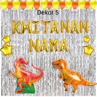 Paket set dekorasi tasyakuran khitanan karakter balon foil/ dekor khitan