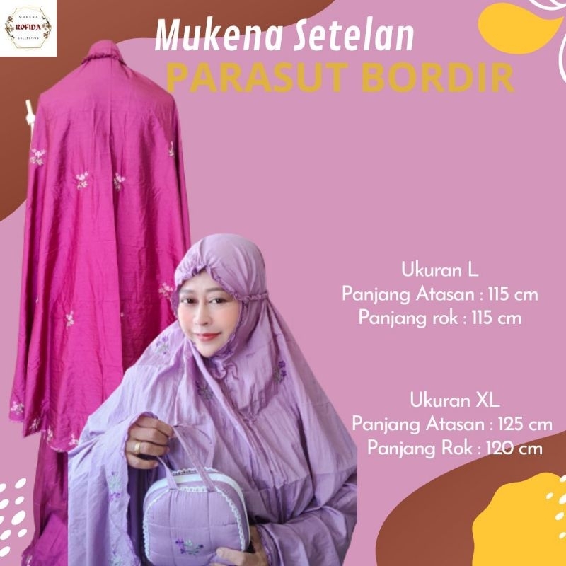 Mukena Parasut Mukena Setelan Dewasa Bahan Adem