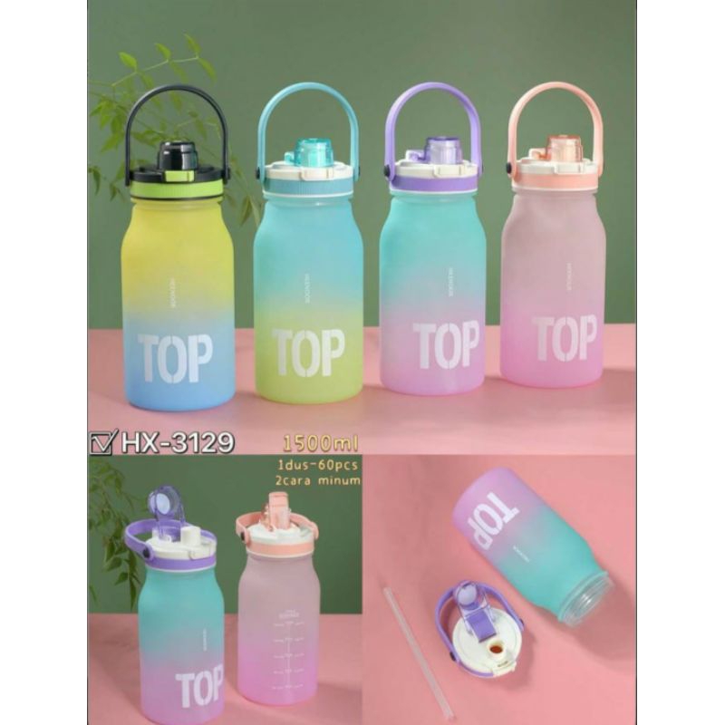 Botol Minum motif TOP 1500ml / botol minum ukuran besar