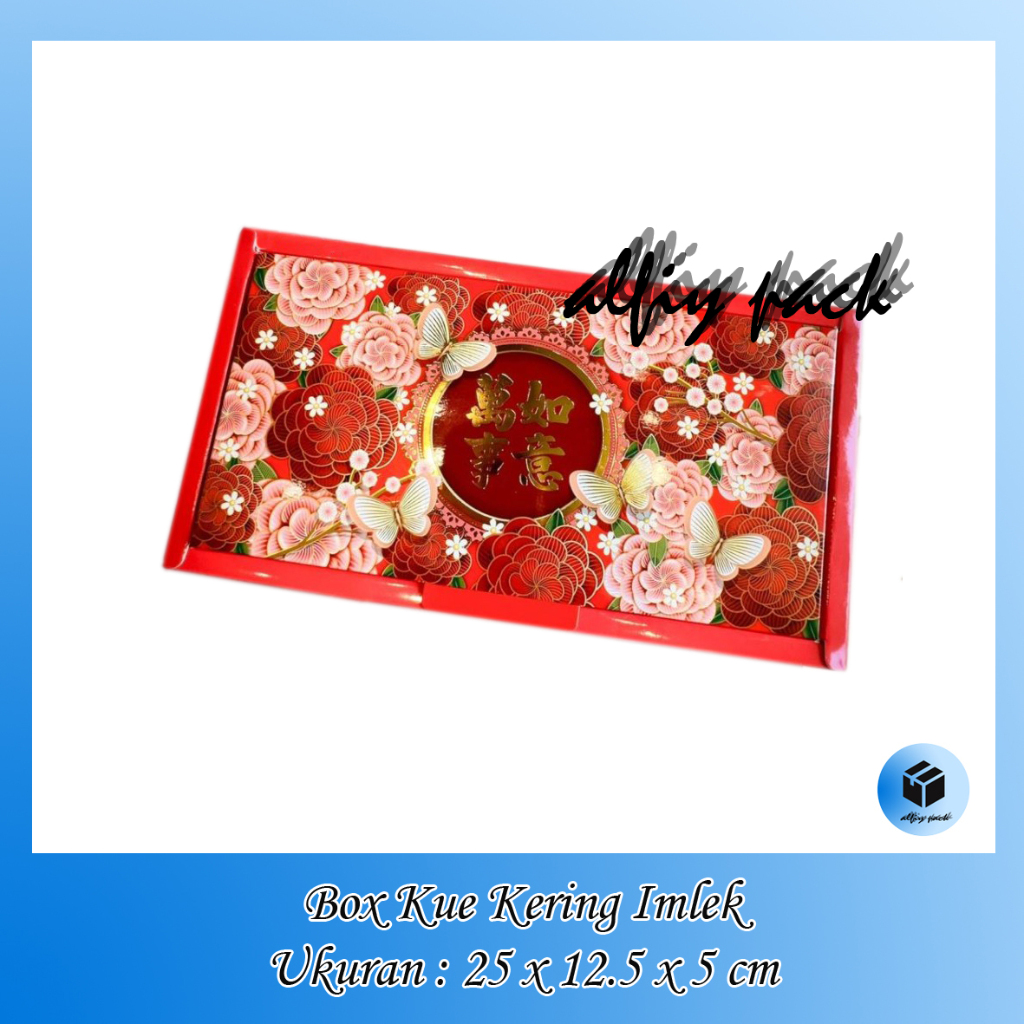 

1pack isi 10pcs BOX KUE KERING IMLEK RED CNY ISI 2 TOPLES BULAT 250GR DUS COOKIES PACKAGING HAMPERS