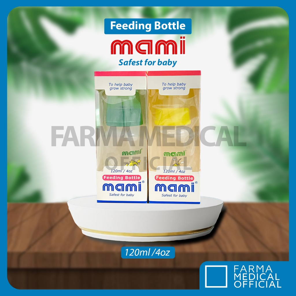 MAMI Botol Susu Bayi 120ml dengan Dot Silikon / Feeding Milk Bottle Accessories