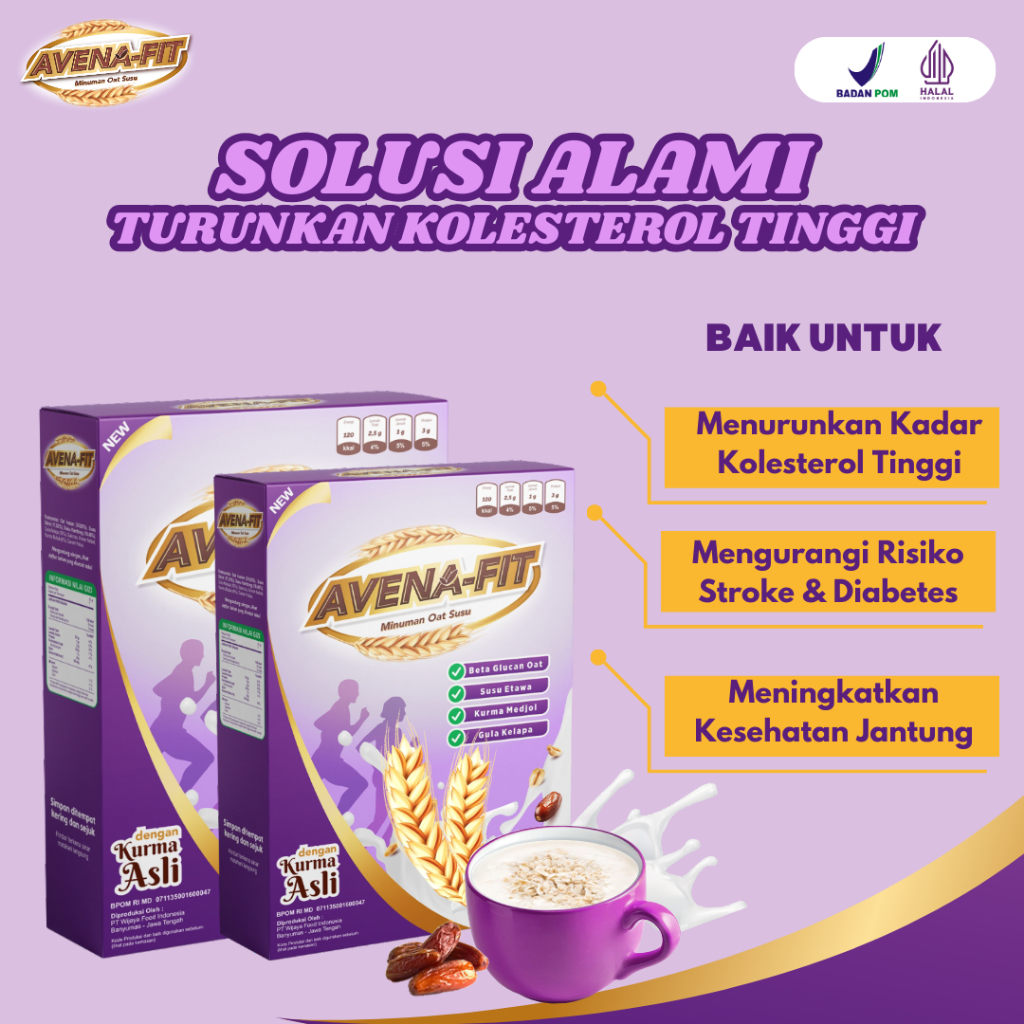 

Avena-Fit Minuman Susu Oat Terbaik Rahasia Menurunkan Kolesterol dengan cara Sehat