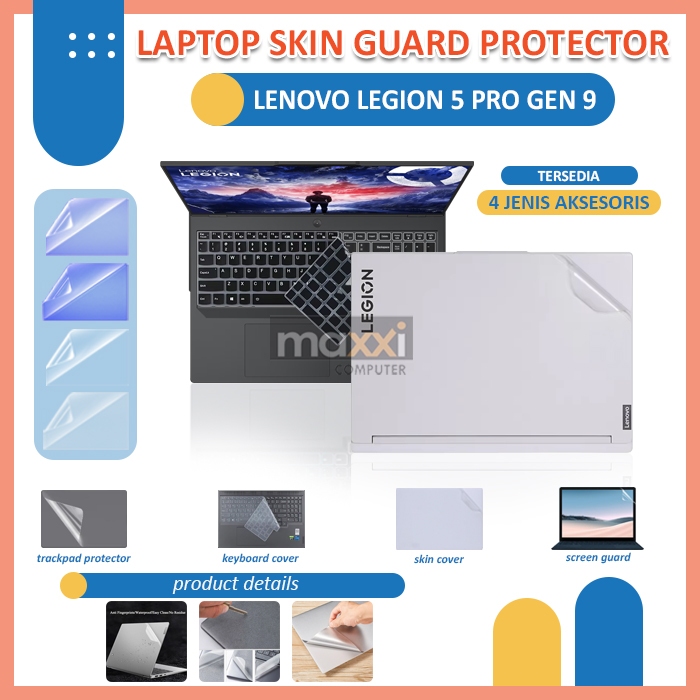 PROMO Laptop Lenovo Legion 5 Pro 16 Inch Gen 9 16IRX9 SKIN GUARD / ANTI GORES / ANTI SPY /