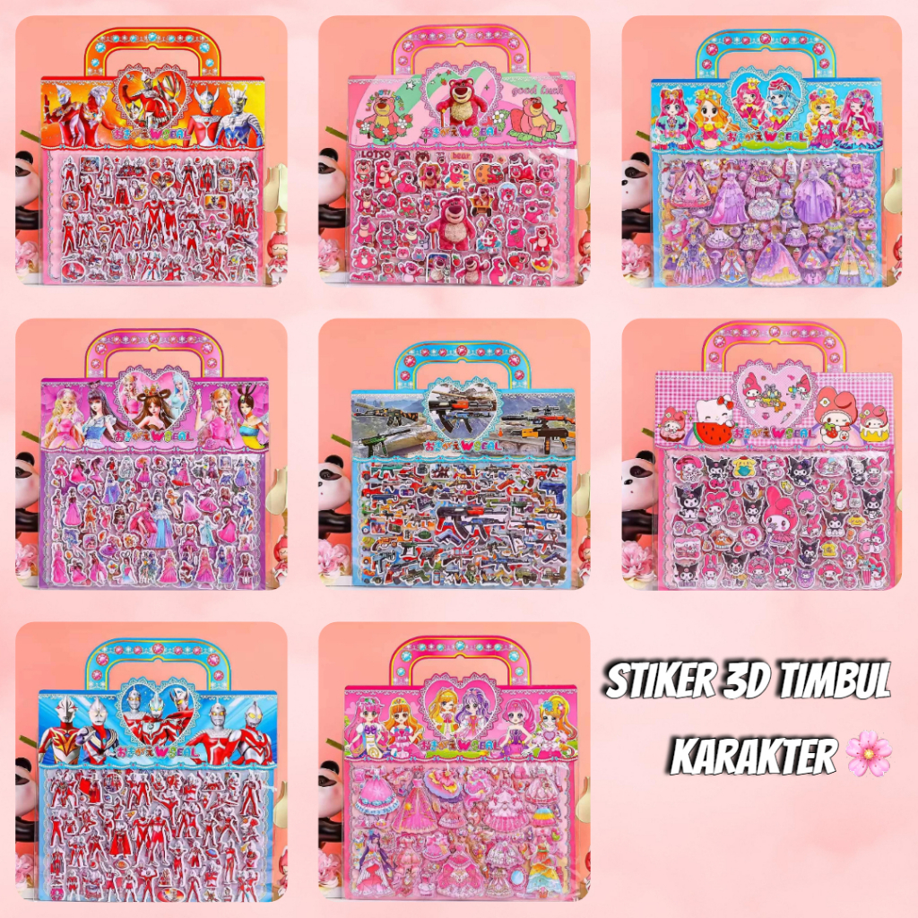 

-ss- STIKER TIMBUL 3D KARAKTER ANAK ANAK / STIKER TEMPELAN KARAKTER LUCU / STIKER KERAJINAN TERMURAH