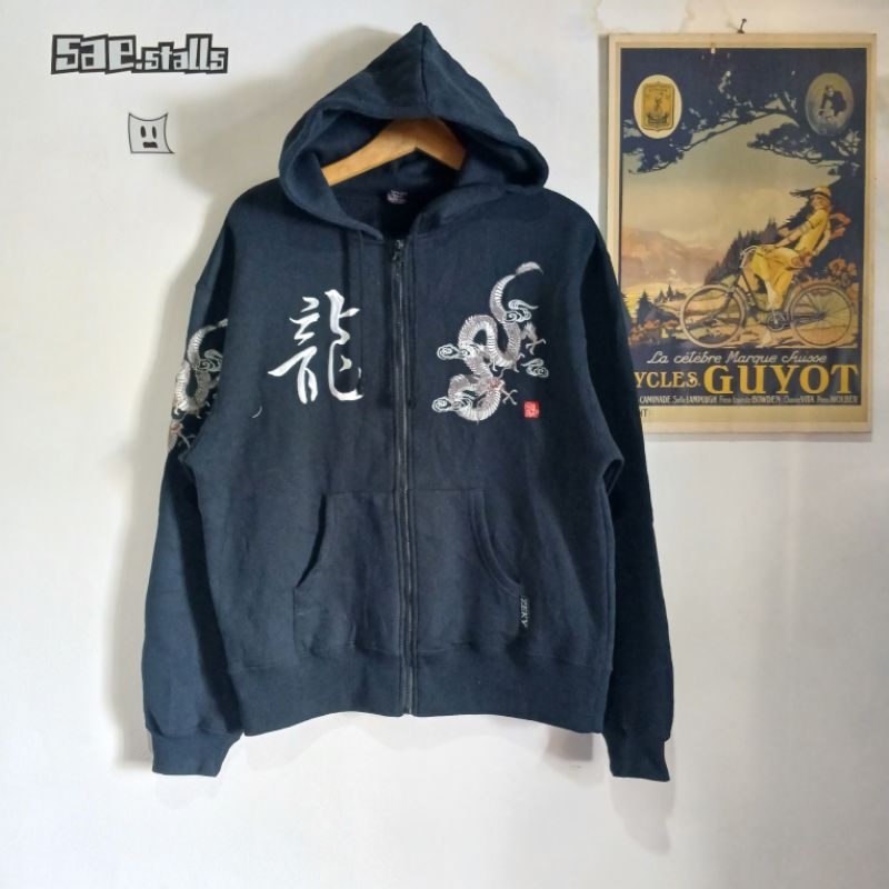 Hoodie Zipper Sukajan Dragon