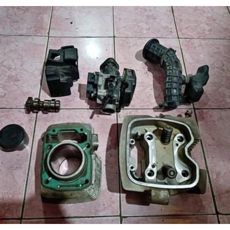 Paket Blok Kop Throttle Body Noken As Bekas CRF Ori Second Pabrik
