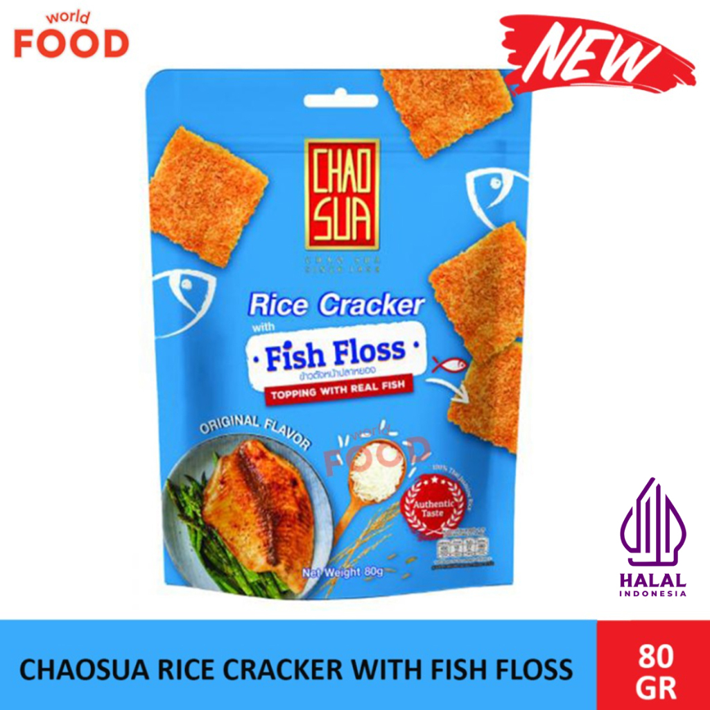 

CHAOSUA RICE CRACKER WITH FISH FLOSS 80GR -HALAL-