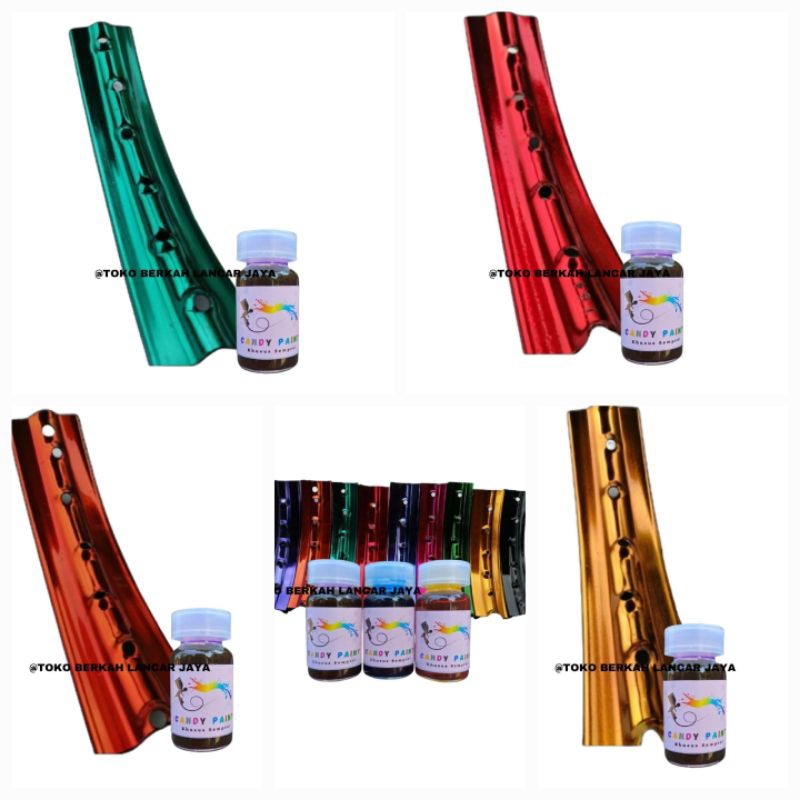 CANDY PAINT (SEMPROT) 12,5 ml Cat Velg Motor & Mobil Candy Chrome Cat Semprot Cat Chrome