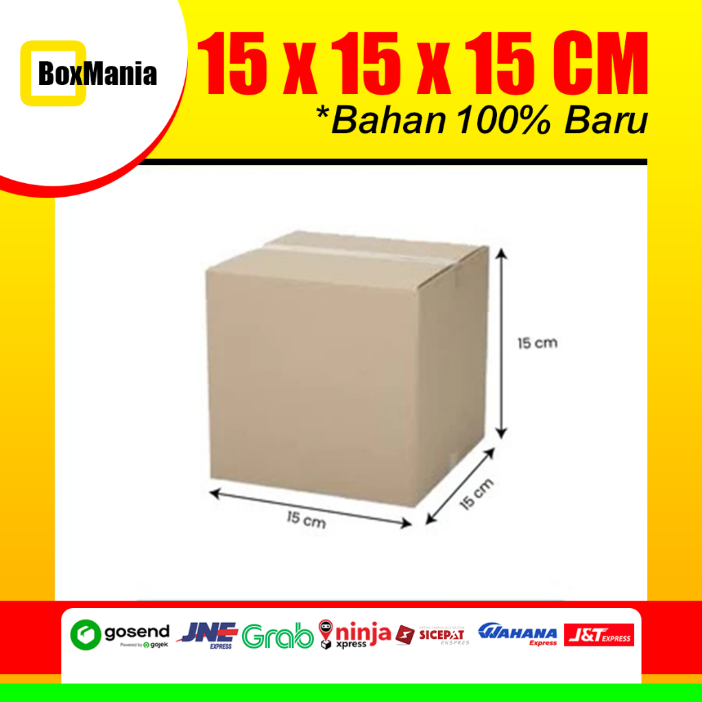 

Karton Box Murah Berkualitas Bekasi (15x15x15cm) Bahan Baru 100%