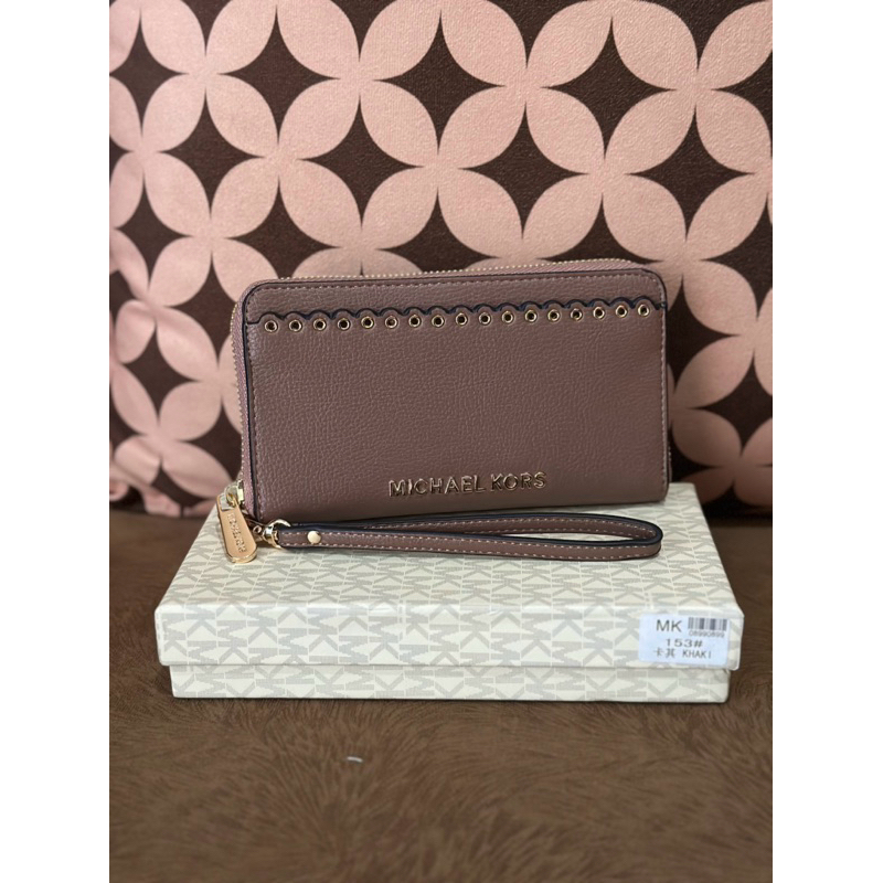 Dompet panjang wanita MK warna khaki