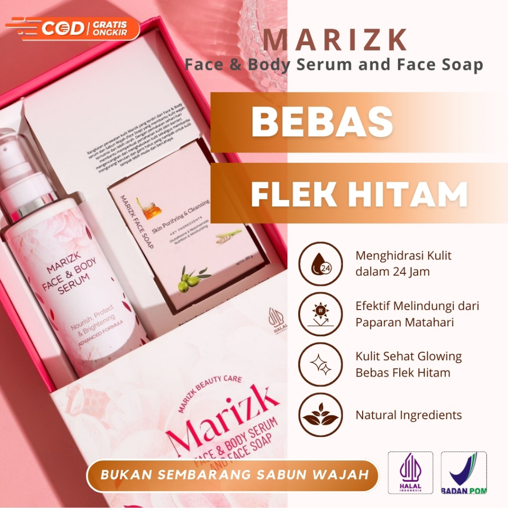 MARIZK skincare set perawatan kecantikan kulit ibu hamil menyusui bumil busui cerah anti kusam alami