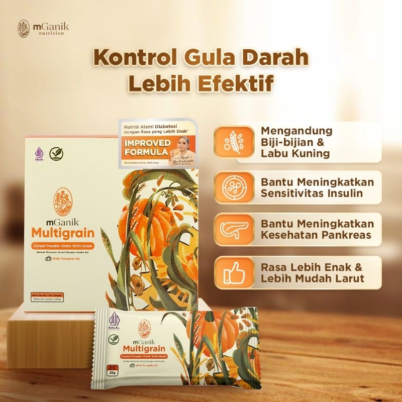 Mganik Multigrain - suplemen diabetes
