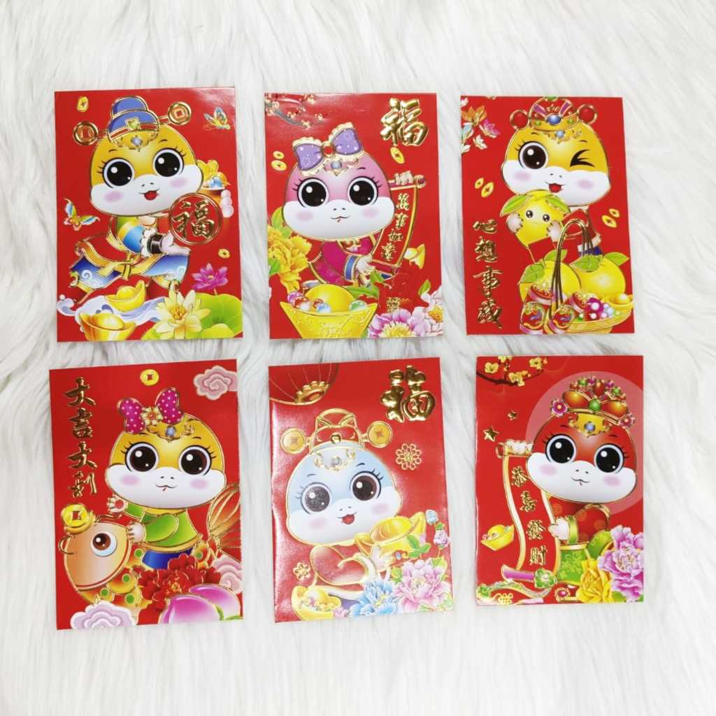 

Angpao Imlek Shio Ular 4021 | Angpau Kertas Ukuran Standar Import
