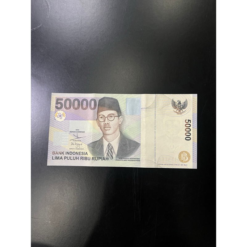Uang kertas kuno asli Indonesia 50.000 (lima puluh ribu rupiah) 1999