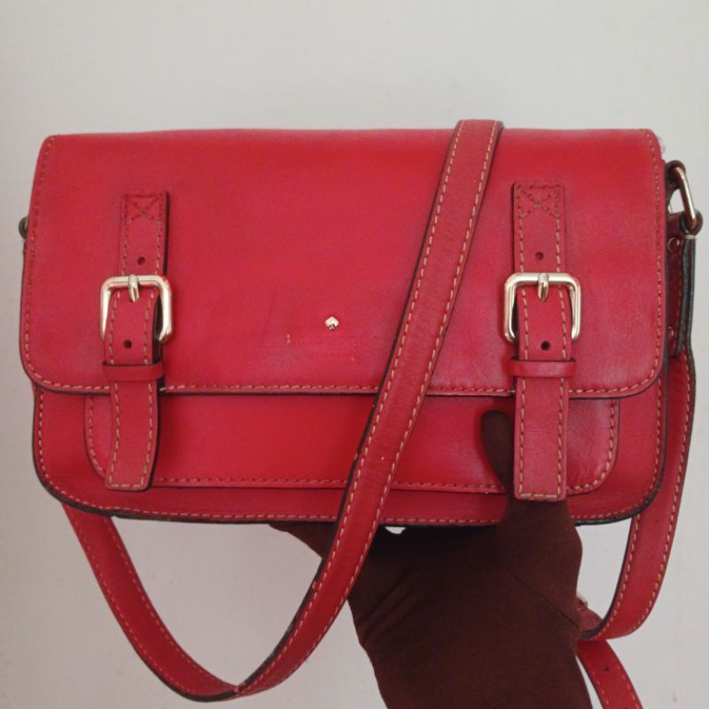 Preloved Sling Bag Kulit Asli Kate Spade Massenger Bag Second